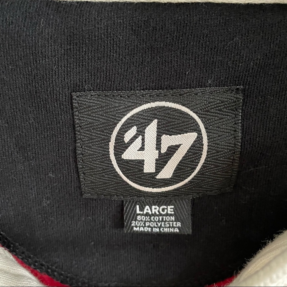 SOLD Chicago Blackhawks Superior '47 Lacer Heavy Fleece Hoodie NHL Size L Men - Picture 11 of 12